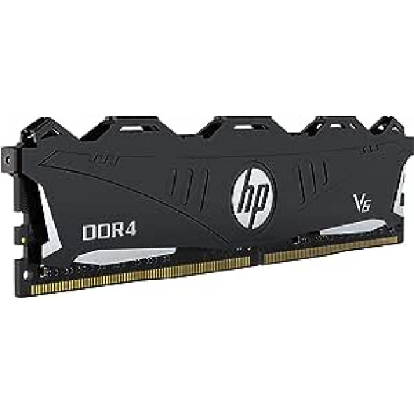 HP V6 8GB 3600MHz DDR4 UDIMM SOĞUTUCULU GAMING RAM (SİYAH) 2Rx8 PC4 18-22-22-42 (Model:7EH74AA) - Resim 1