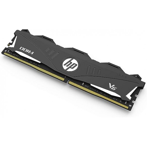 HP V6 8GB 3600MHz DDR4 UDIMM SOĞUTUCULU GAMING RAM (SİYAH) 2Rx8 PC4 18-22-22-42 (Model:7EH74AA) - Resim 2