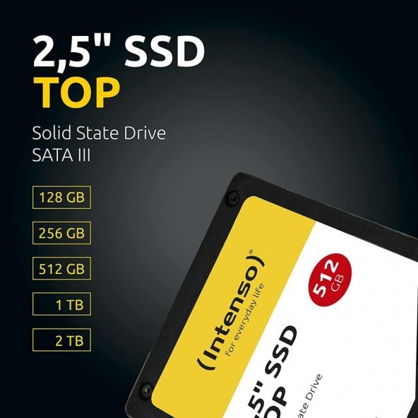 Intenso Top 3812450 2.5" 512 GB SATA 3 SSD - 3