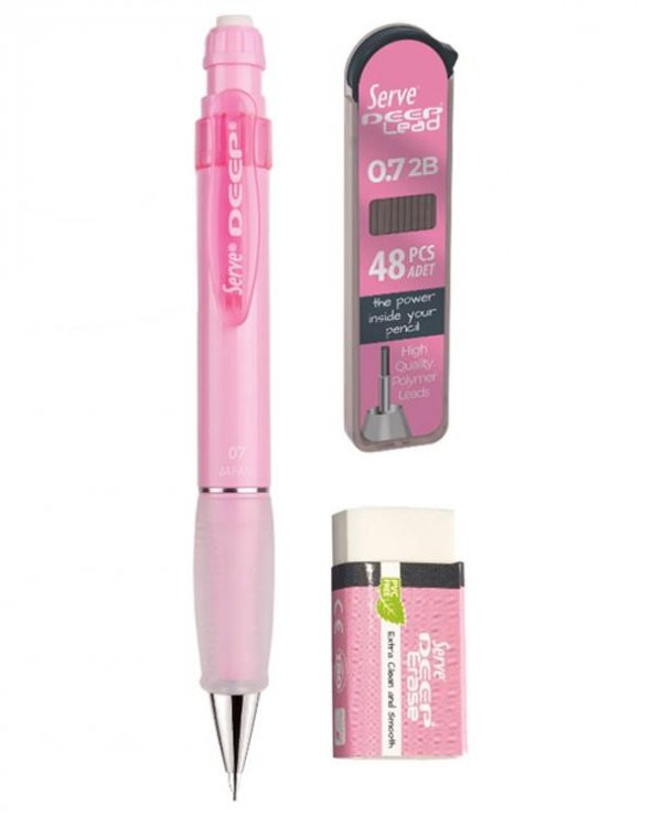 Serve Deep 3 lü Okul Seti Pembe - 2