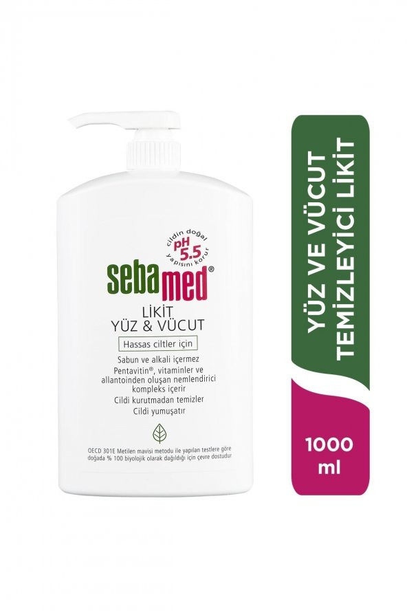 Ruya Likit Yüz & Vücut Temizleme Jeli 1000ml