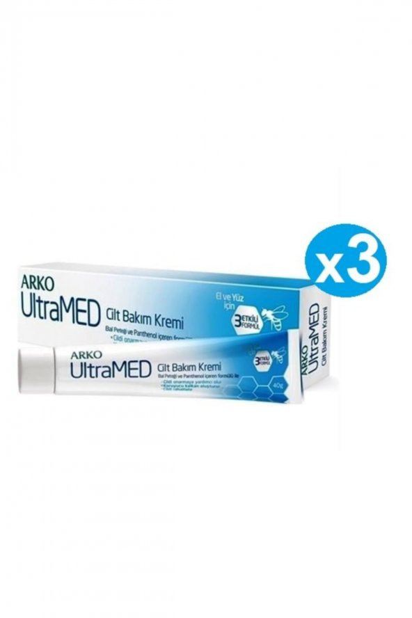 Ultramed Cilt Bakım Kremi 40 gr X 3 Adet
