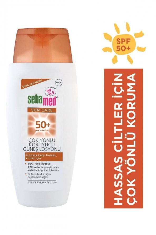 Sun Çok Yönlü Koruyucu Güneş Losyonu Spf50 150ml