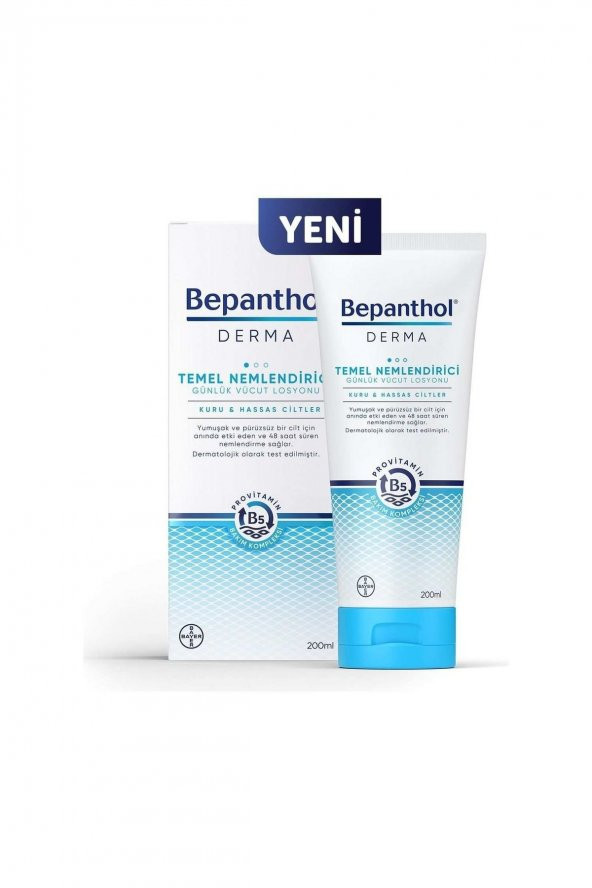 Bepanthol Derma Temel Nemlendirici Günlük Vücut Losyonu 200ml