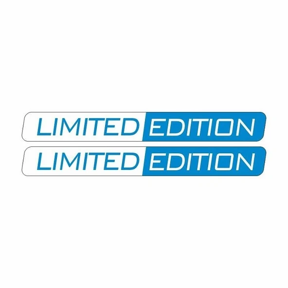 Limited Edition Logo Mavi Damla Etiket