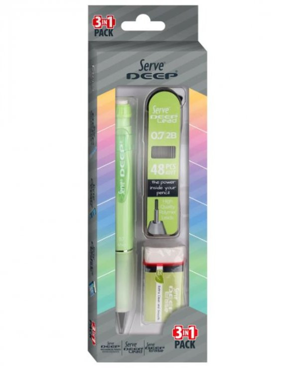 Serve Deep 3lü Okul Seti Yeşil