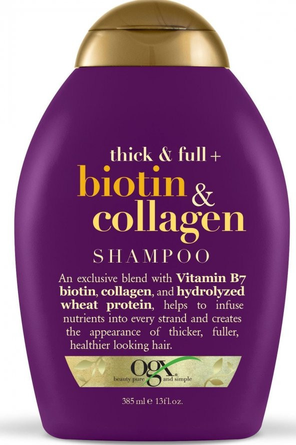 Marka: Dolgunlaştırıcı Biotin & Collagen Şampuan 385 Ml Kategori: Şampuan - 1