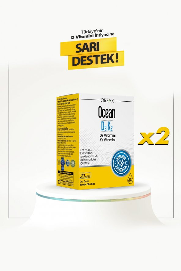 Ocean Vitamin D3 K2 2 Adet