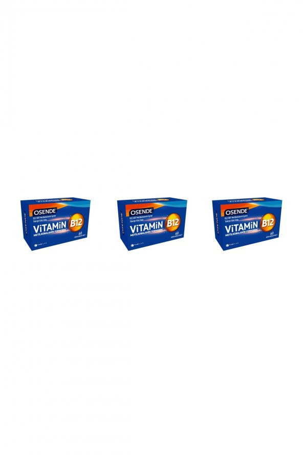 Osende Vitamin B12 Metilkobalamin 60 Tablet 3lü Paket