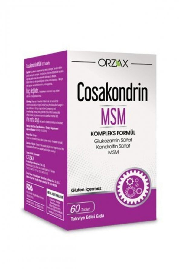 Orzax Cosakondrin MSM 60 Tablet