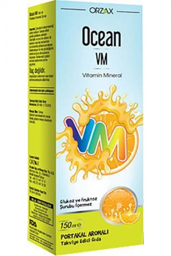 Orzax Vitamin Mineral - Portakal Aromalı 150ml