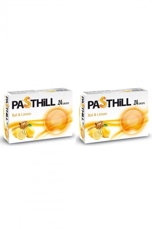 Pasthill Bal Ve Limon 24 Adet Boğaz Pastili 2 Kutu