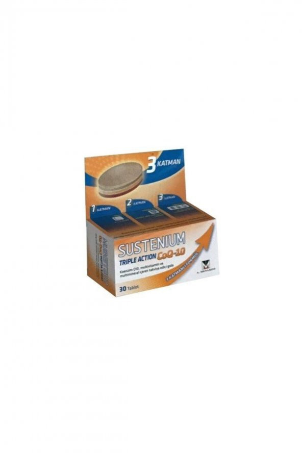 (kutu Hasarlı) Sustenium Triple Action Coq-10 30 Tablet