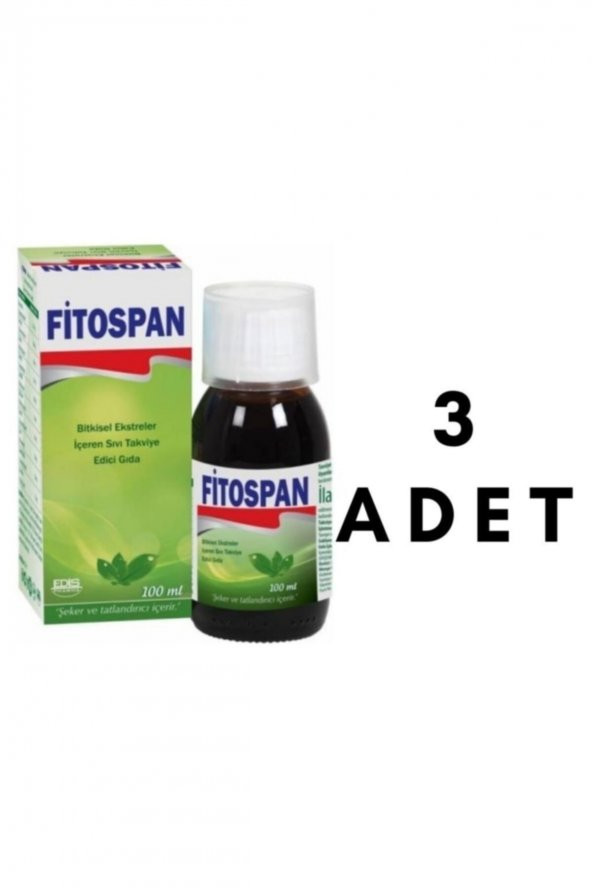 Fitospan Bitkisel Şurup 100 Ml 3 Adet