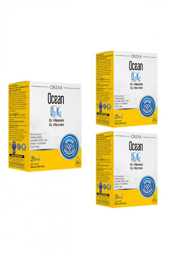 Ocean D3 K2 Vitamini 3lü Set