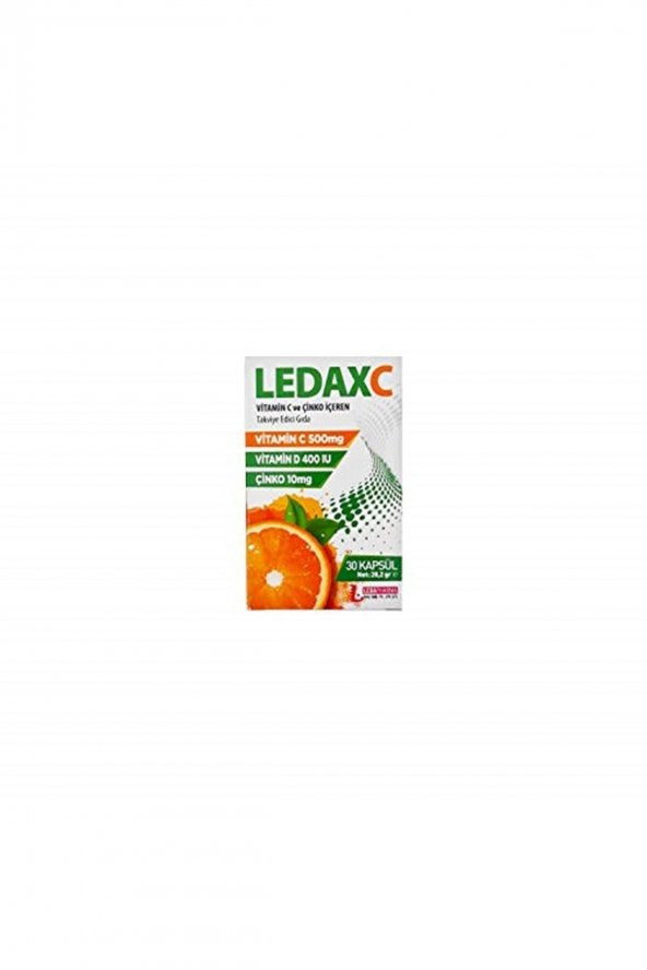 Ledaxc Vitamin C Vitamin D Ve Çinko İçeren 30 Kapsül