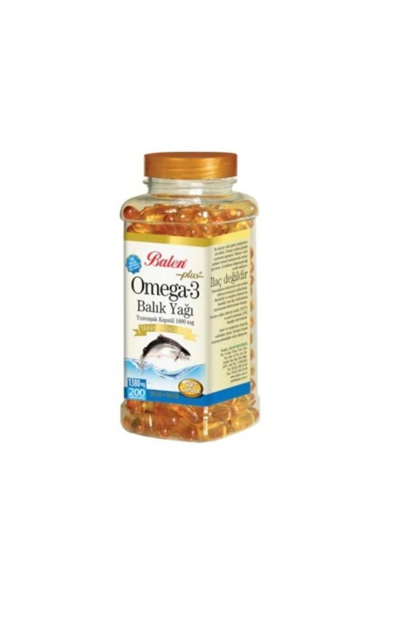 Omega 3 Balık Yağı Yumuşak Kapsül 1000 Mg 200 Kapsül