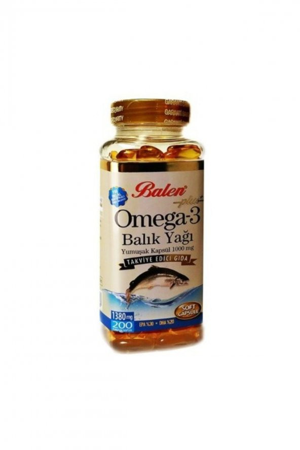 Omega 3 Balık Yağı 1380 Mg 200 Kapsül