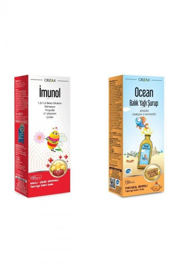 Portakallı Balık Yağı Şurup ve Imunol Şurup - 1