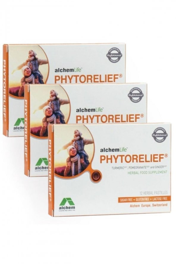 Phytorelief Herbal Pastil 12 Adet 3 Adet