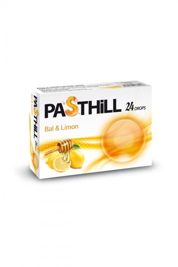 Pasthill Bal Ve Limon 24 Adet Boğaz Pastili