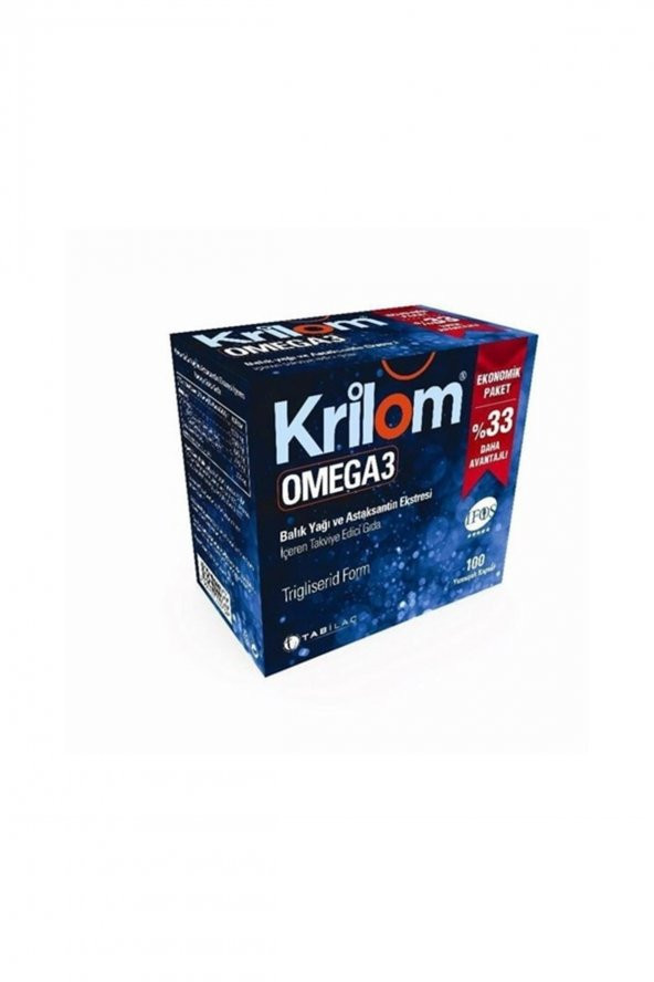 Krilom Omega-3 100 Yumuşak Kapsül