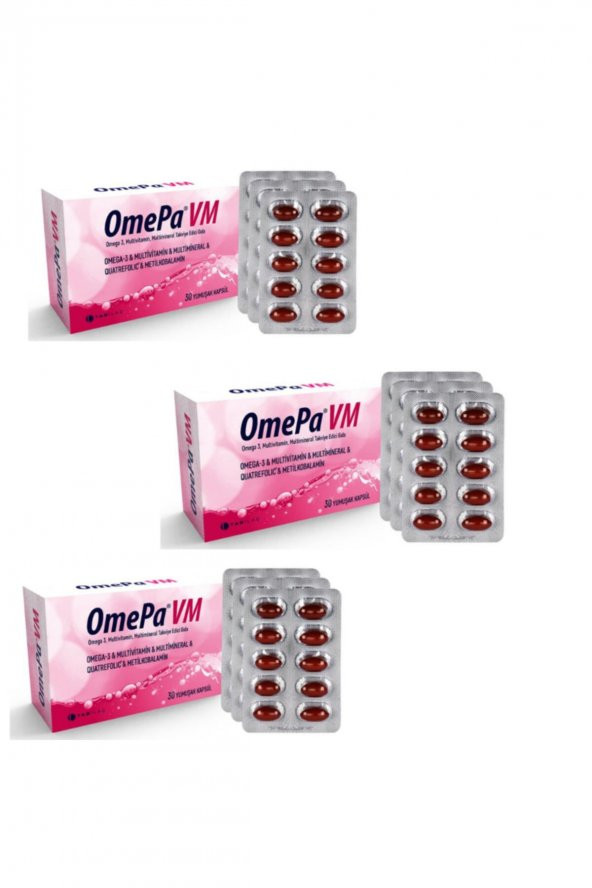 Omepa Vm Omega-3 Multivitamin Multimineral Kapsül X 3 Adet
