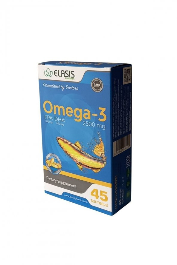 Elasis Omega 3 2500 Mg 45 Softgel Kapsül