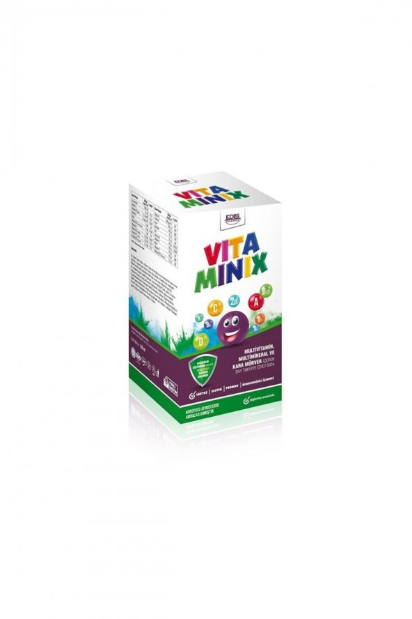 Vitaminix Kara Mürver Ekstresi Şurup 150 Ml