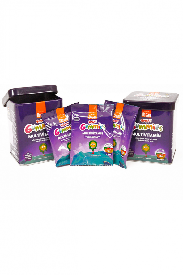 Ocean SMART GUMMIES MULTIVITAMIN 64 Jel x 2 Adet