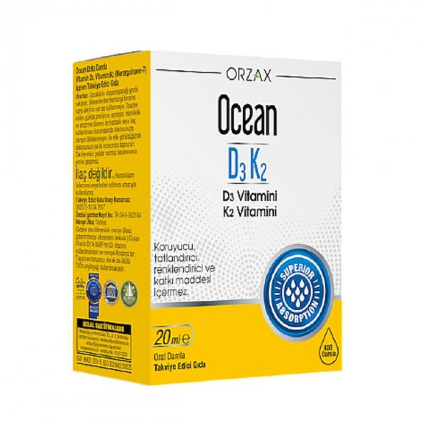 Orzax Ocean D3 K2 Vitamini
