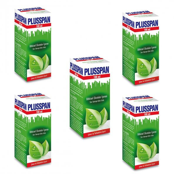 Plusspan Bitkisel Şurup 100ml x5 Adet