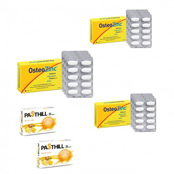 OsteoZinc 30 Tablet x3 Adet + Pasthill 2 Adet   Hediye