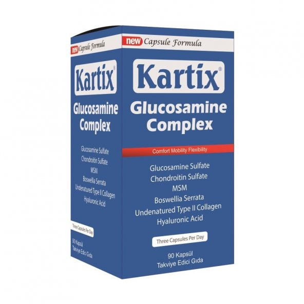 Kartix GLUCOSAMINE CHONDROITIN MSM 90 Tablet x 5 Adet