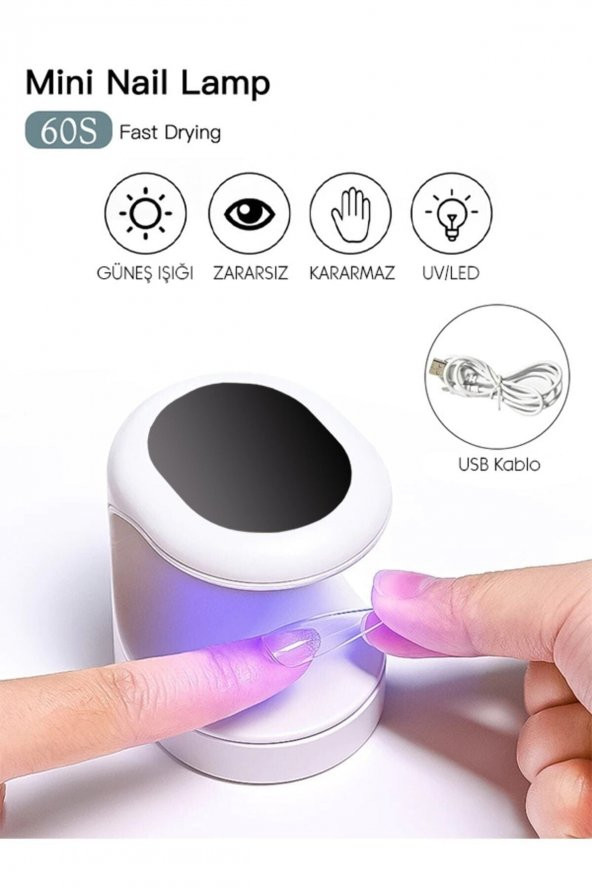 Protez Tırnak Kalıcı Oje Mini Uv-led 16watt/3led Kurutucu