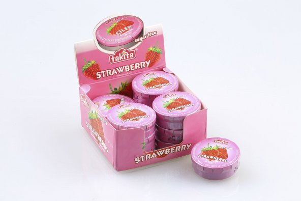 ÇİLEK AROMALI TAB.12 GR 12'Lİ PAKET - Resim 2