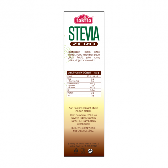 STEVİA ZERO TOZ KAH.250 GR - 2