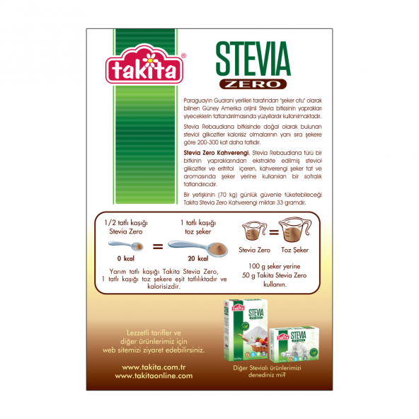 STEVİA ZERO TOZ KAH.250 GR - 3