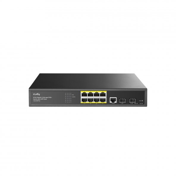 Cudy GS2008PS2 2Port Gigabit SFP,1Consol,2Gigabit Combo,8 Port PoE L2 Yönetilebilir Gigabit Switch - 2
