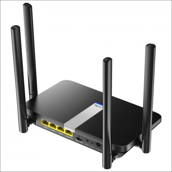 Cudy LT500 2,4GHz 300Mbps, 5GHz 867Mbps, 4 Port Wi-Fi Mesh 4G LTE DDNS Router (AC1200 Serisi)