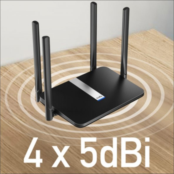 Cudy LT500 2,4GHz 300Mbps, 5GHz 867Mbps, 4 Port Wi-Fi Mesh 4G LTE DDNS Router (AC1200 Serisi) - 4