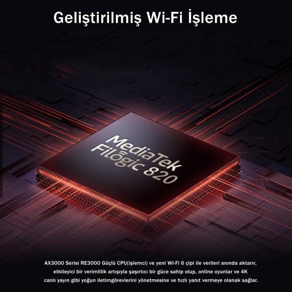 Cudy RE3000 5GHz 2402Mbps, 2.4GHz 574Mbps,Wi-Fi 6 Mesh 2x5dbi Menzil Artırıcı Repeater(AX3000Serisi) - Resim 4