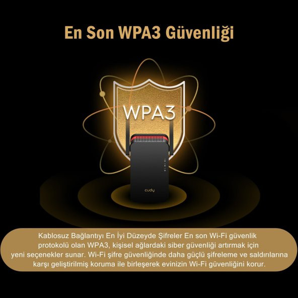Cudy RE3000 5GHz 2402Mbps, 2.4GHz 574Mbps,Wi-Fi 6 Mesh 2x5dbi Menzil Artırıcı Repeater(AX3000Serisi) - Resim 6