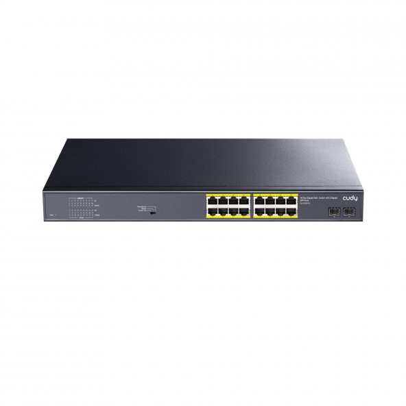 Cudy GS1020PS2 16 Port Gigabit 200W 250m PoE+, Gigabit SFP, CCTV, VLAN Metal Switch - 2