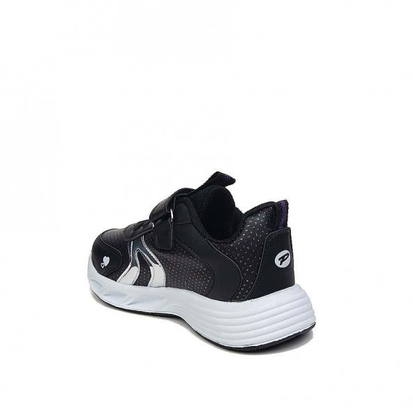 Albishoes Kız Bebek Çocuk Mevsimlik Cilt Simli Kalpli Love Cırtlı Sneaker Spor Ayakkabı - 3