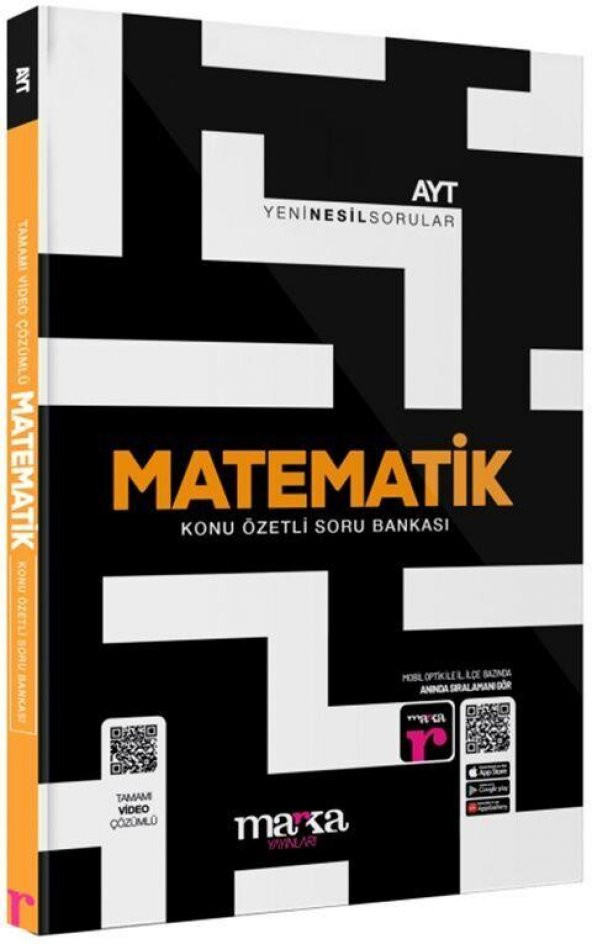 AYT Matematik Konu Özetli Yeni Nesil Soru Bankası Tamamı Video Çözümlü Marka Yayınları