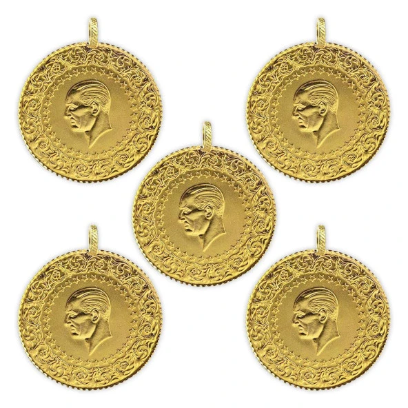 5 Adet Tam Altın Yeni Tarihli Set