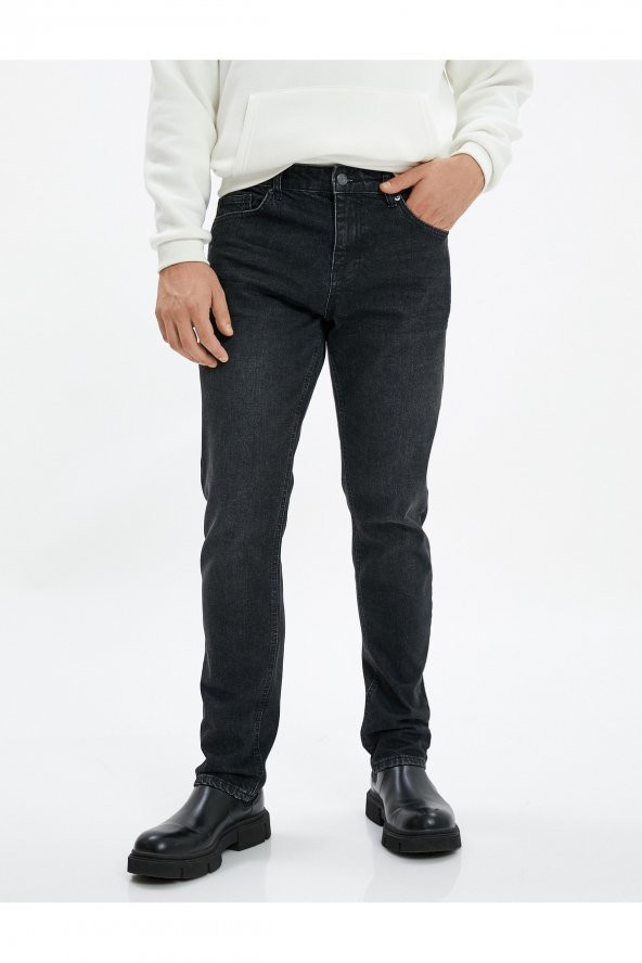 Straight Fit Boru Paça Kot Pantolon - Mark Jean - 7