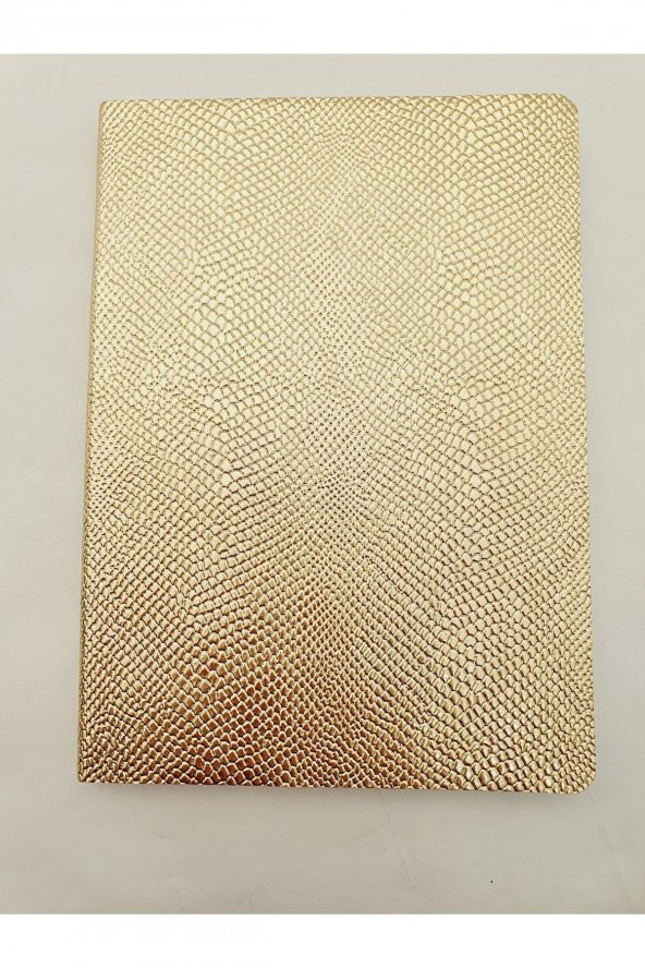 Notebook A5 Gold Deri Dokulu Not Defteri - 2
