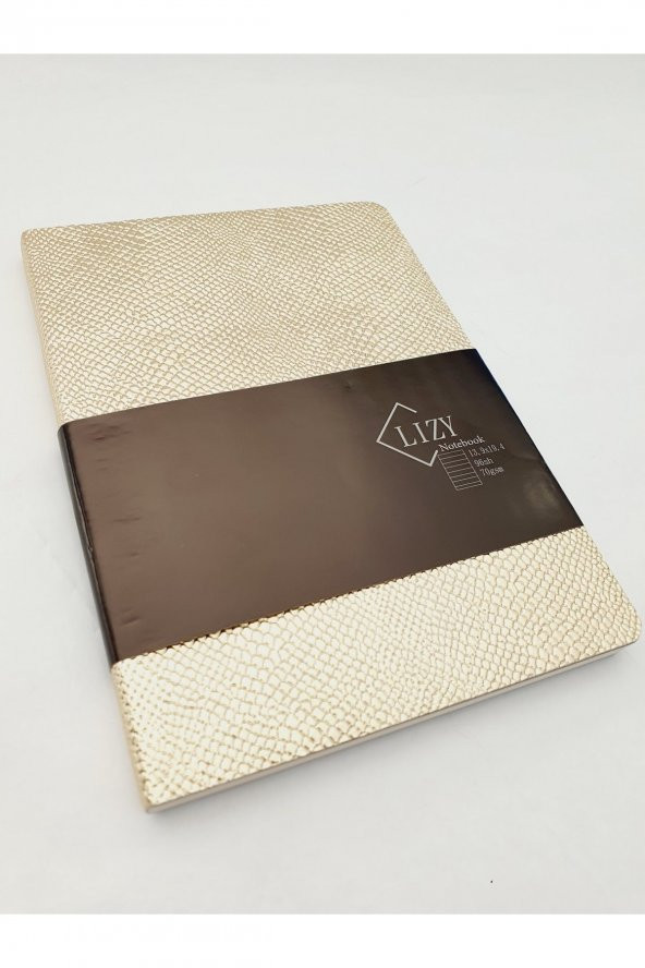 Notebook A5 Gold Deri Dokulu Not Defteri - 5